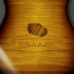 Figured maple guitar top